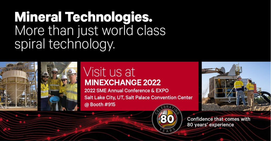 Join us at MINEXCHANGE2022 - SME Annual Conference & Expo